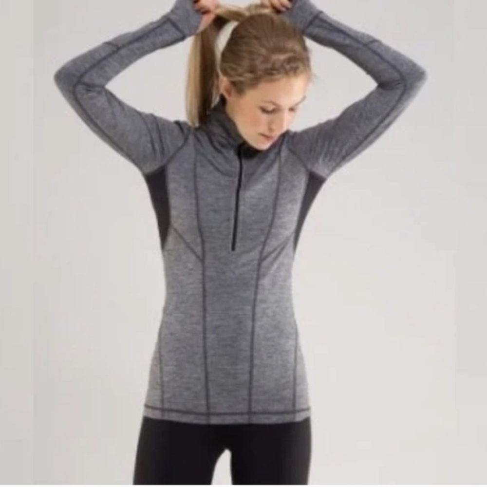 LULULEMON Mind Over Matter Running Pullover 1/2 Zip Size 6